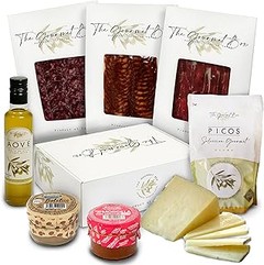 Cestas gourmet asiáticas con ingredientes variados