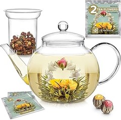 Recetas deliciosas de té en teteras de vidrio