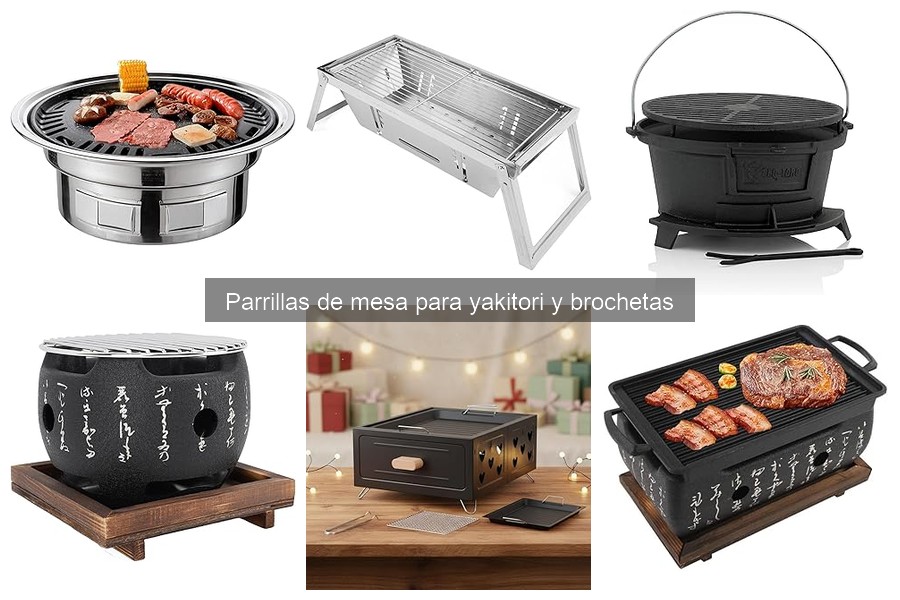 Accesorios esenciales para parrillas de mesa yakitori