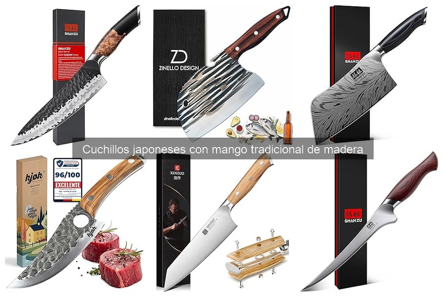 Alternativas a cuchillos japoneses con mango de madera