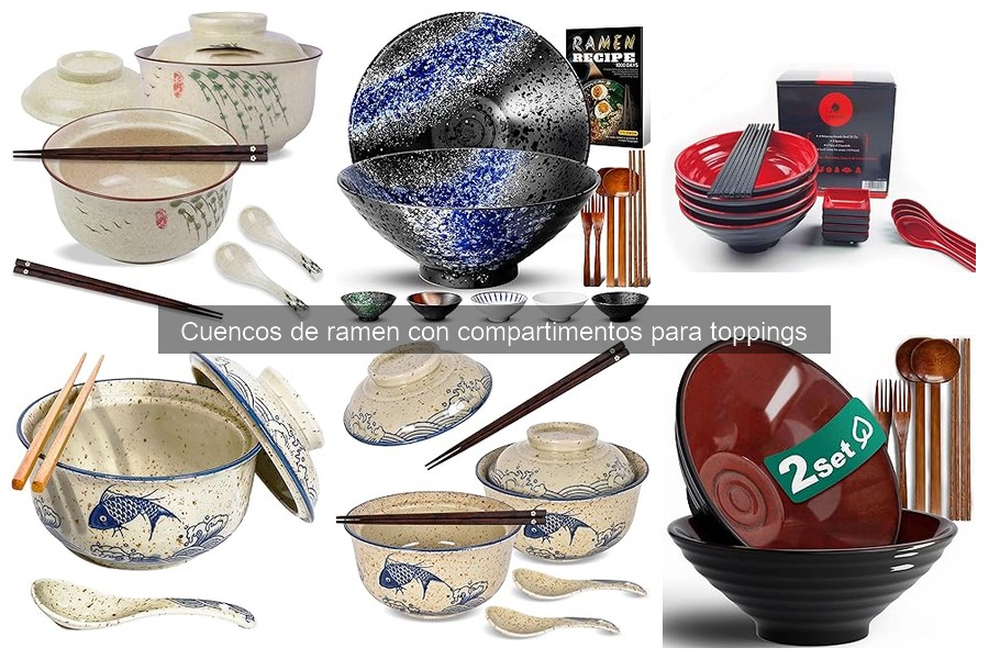 Alternativas a cuencos de ramen con compartimentos