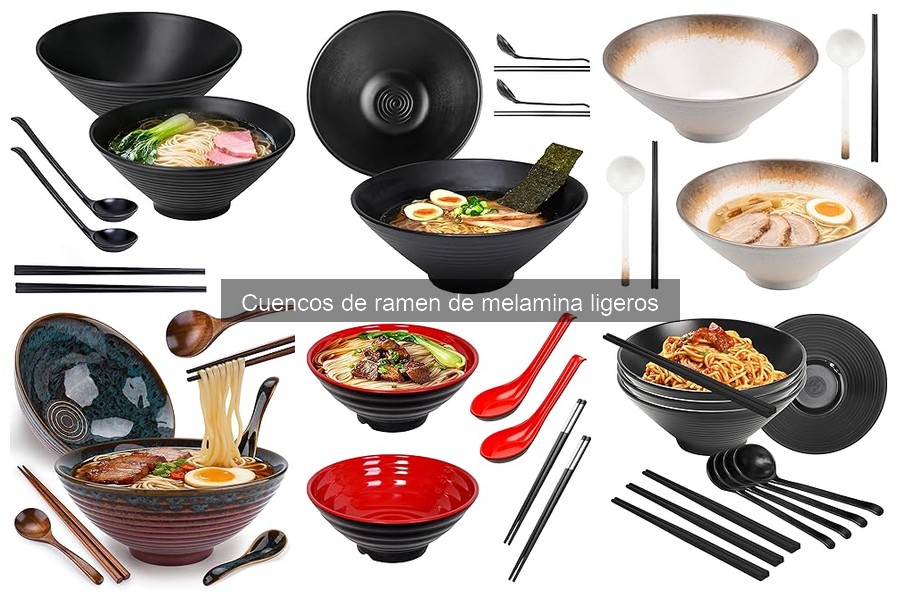 Alternativas a cuencos de ramen de melamina: opciones ligeras