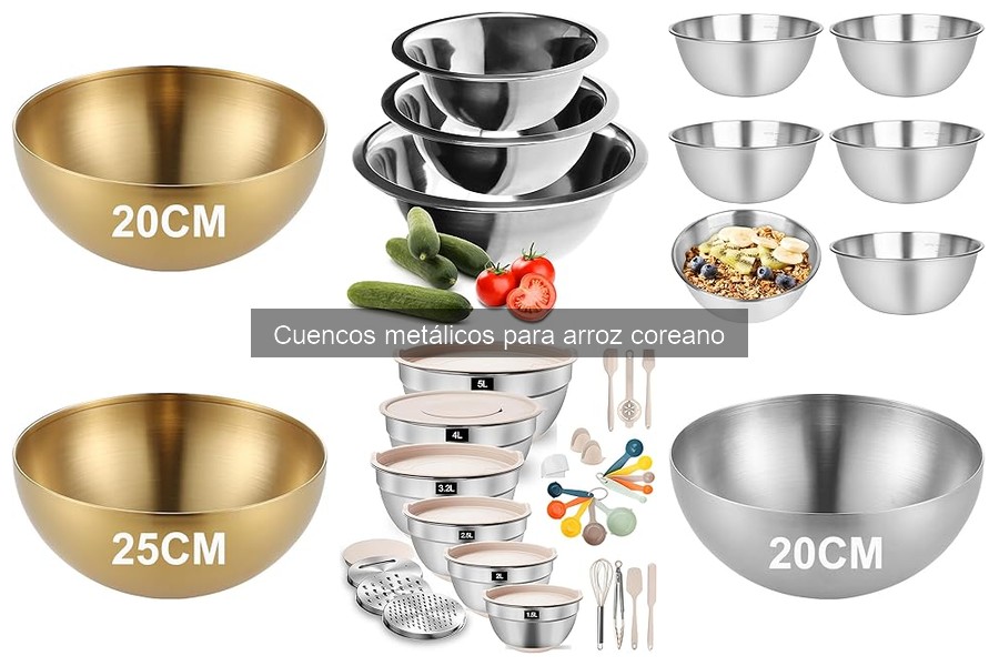 Alternativas a cuencos metálicos para arroz coreano