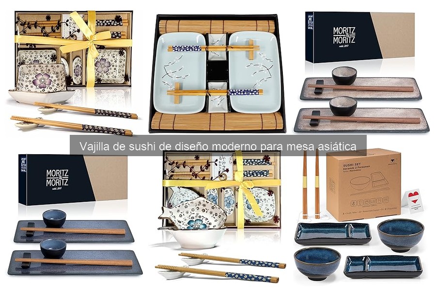Alternativas a la vajilla de sushi de diseño moderno