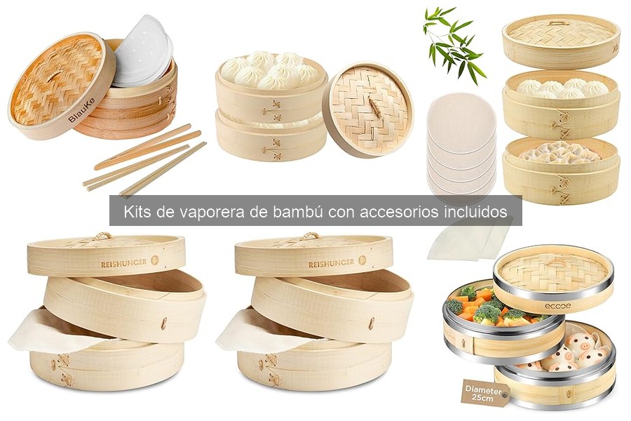 Alternativas a la vaporera de bambú para cocinar al vapor