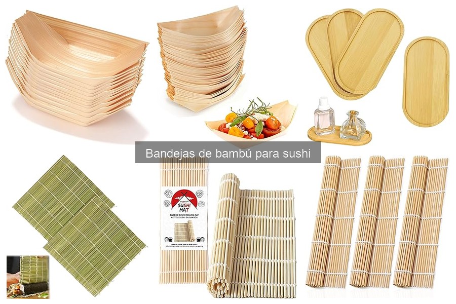 Alternativas a las bandejas de bambú para sushi en casa