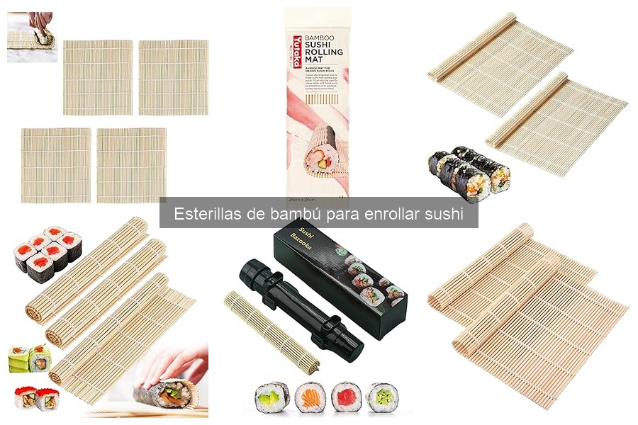 Alternativas a las esterillas de bambú para enrollar sushi
