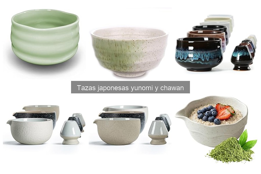 Alternativas a las tazas yunomi y chawan para té