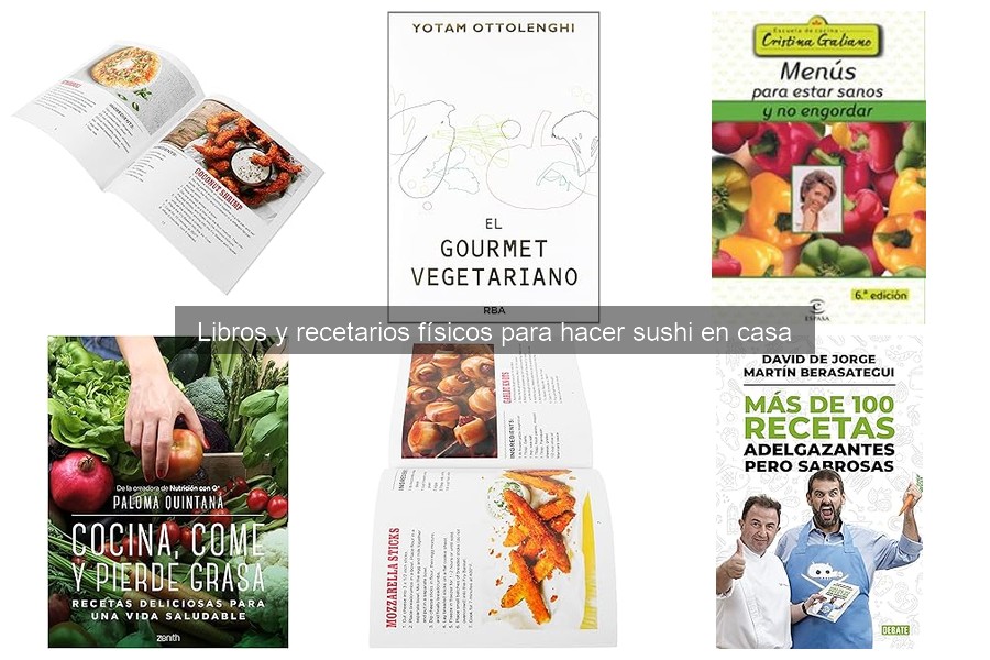 ** Alternativas a los libros de recetas de sushi para cocinar en casa