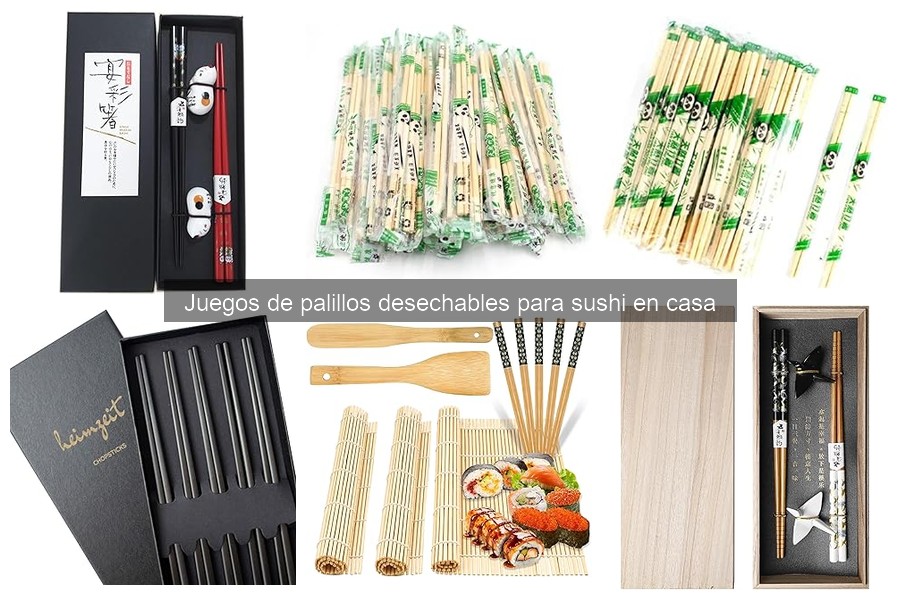 Alternativas a los palillos desechables para sushi en casa