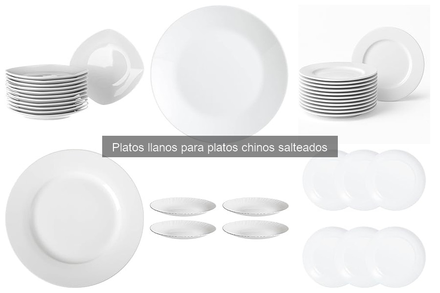 Alternativas a los Platos Llanos para Salteados Chinos