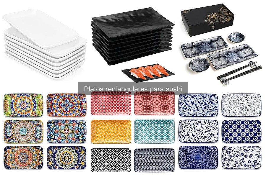 Alternativas a los Platos Rectangulares para Sushi