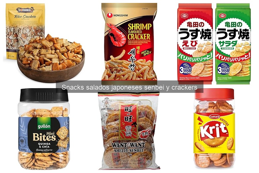 Alternativas a los senbei: Snacks salados japoneses recomendados