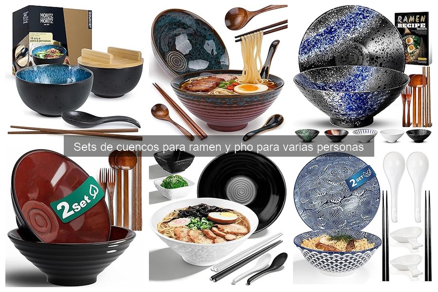 Alternativas a los sets de cuencos para ramen y pho