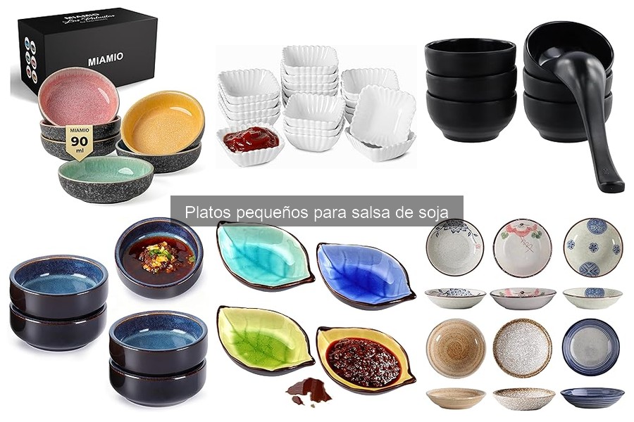 Alternativas a platos pequeños para salsa de soja