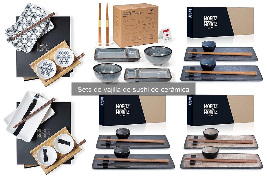Alternativas a sets de vajilla de sushi de cerámica
