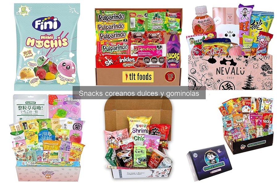 ** Alternativas a Snacks Coreanos Dulces para Personas con Alergias