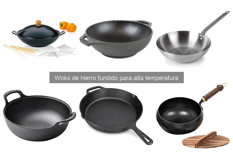 Alternativas al wok de hierro fundido para alta temperatura