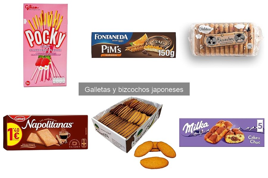 Alternativas creativas a galletas y bizcochos japoneses