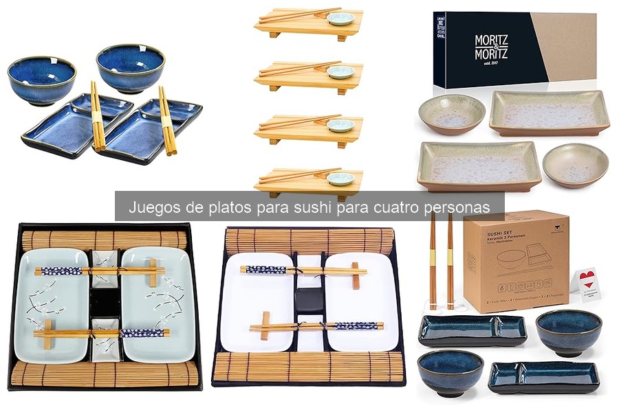 Alternativas creativas a juegos de platos para sushi