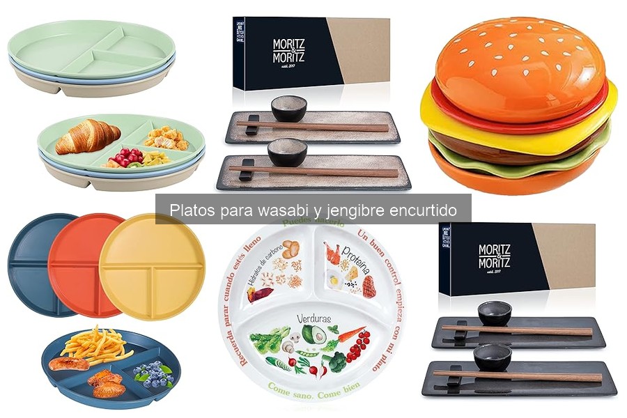 Alternativas creativas a platos para wasabi y jengibre