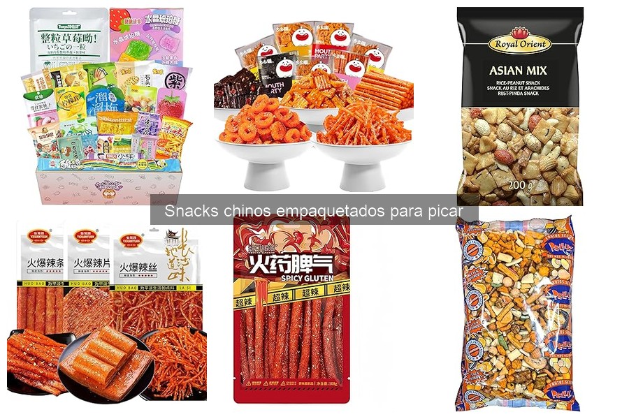 ** Alternativas saludables a snacks chinos empaquetados