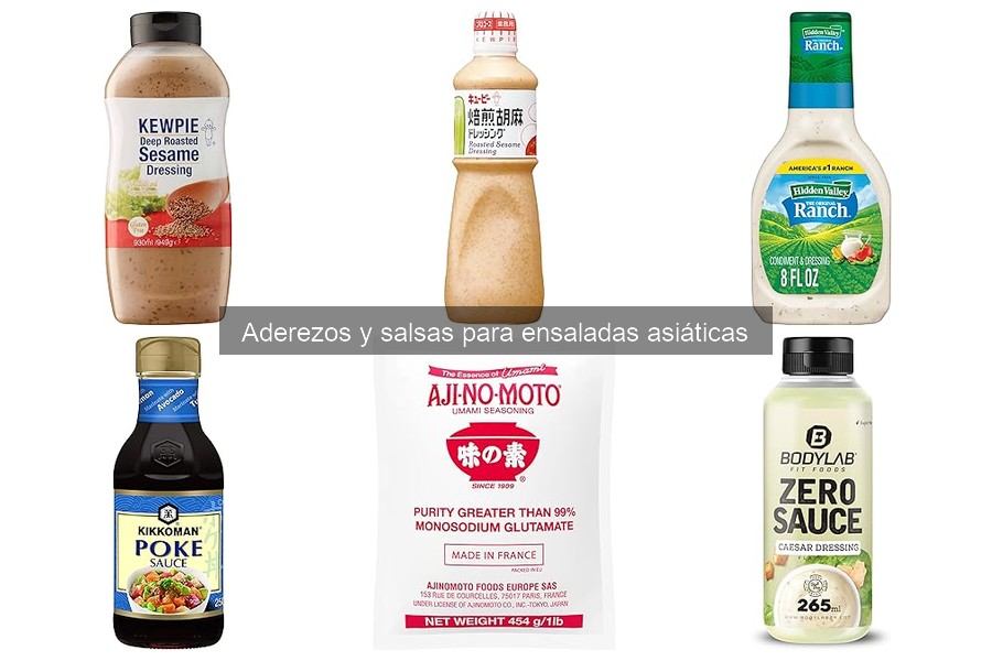 Beneficios de los aderezos en ensaladas asiáticas