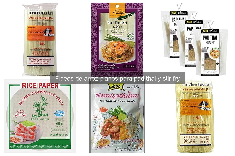 Beneficios de los fideos de arroz planos en tu dieta
