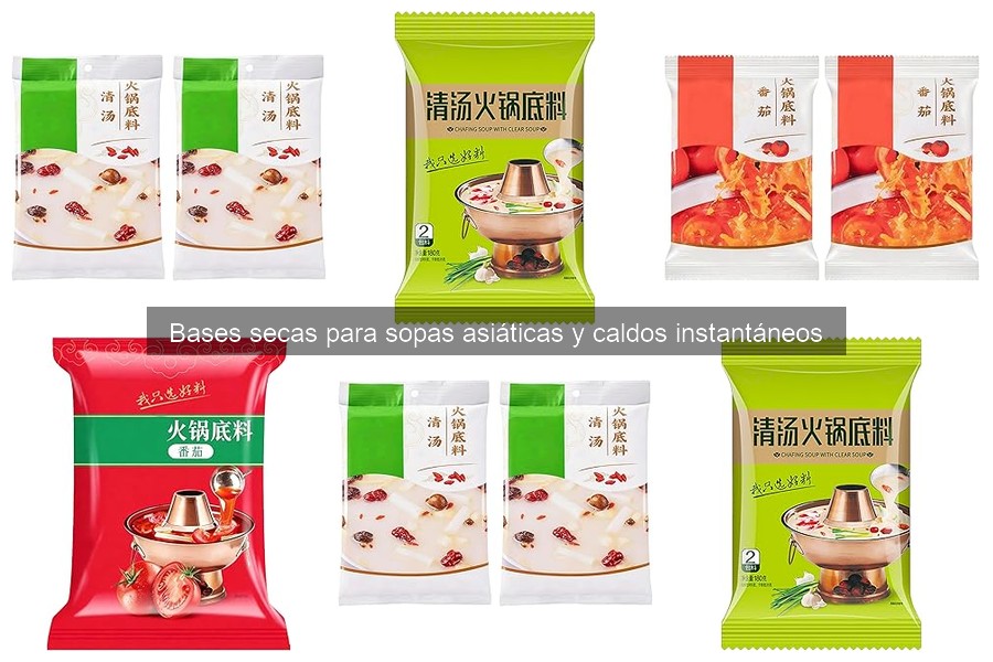 Beneficios de usar bases secas para sopas asiáticas