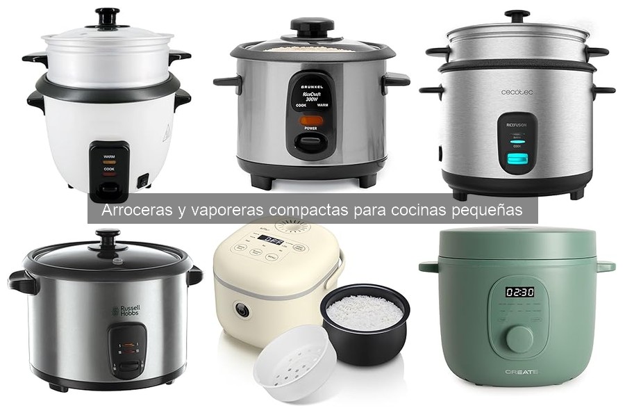 Capacidad Ideal de Arroceras y Vaporeras Compactas para Dos
