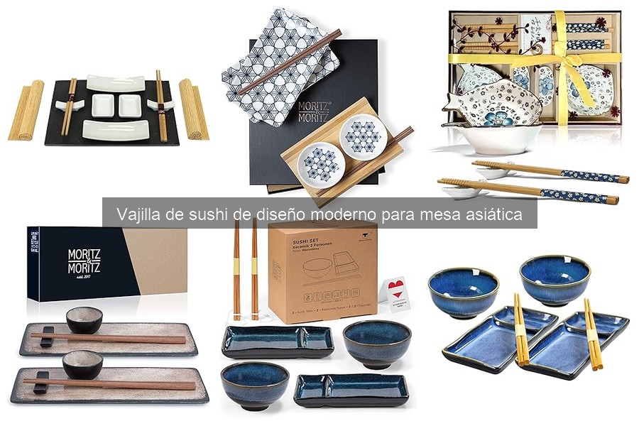 Cómo combinar vajilla de sushi con utensilios de cocina