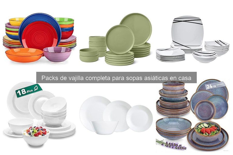 Cómo combinar vajilla para sopas asiáticas y utensilios