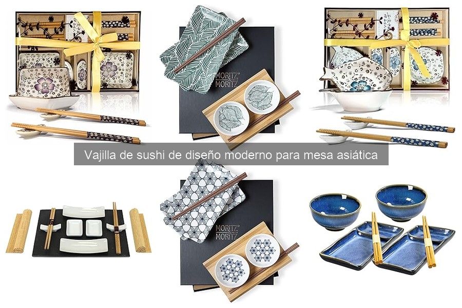 Cómo cuidar y mantener vajilla de sushi moderna