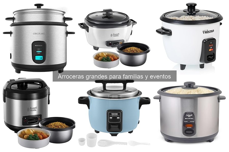 Cómo elegir la arrocera grande ideal para eventos