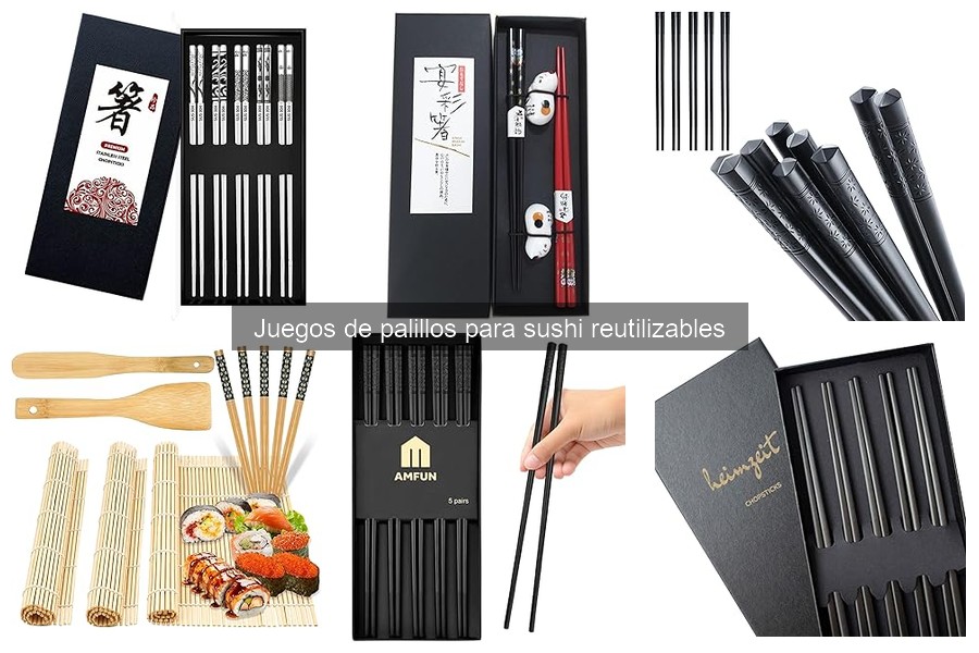 Cómo limpiar y mantener palillos reutilizables de sushi