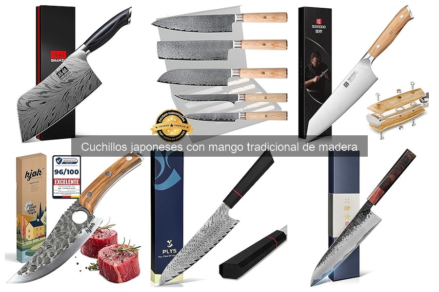 Cómo usar correctamente un cuchillo japonés de mango de madera