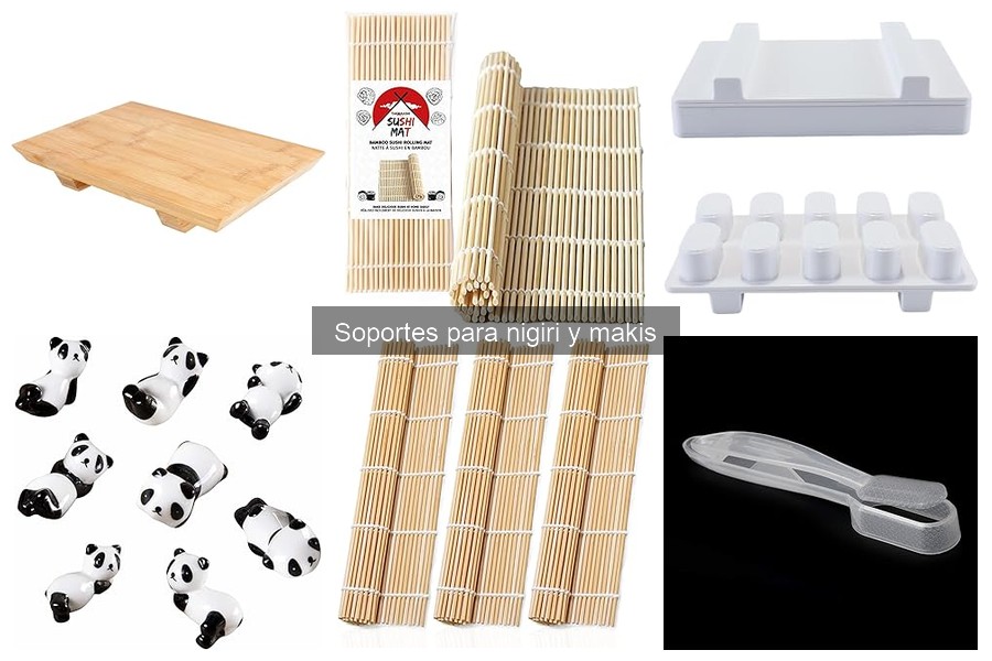 Cómo usar correctamente un soporte para nigiri y makis