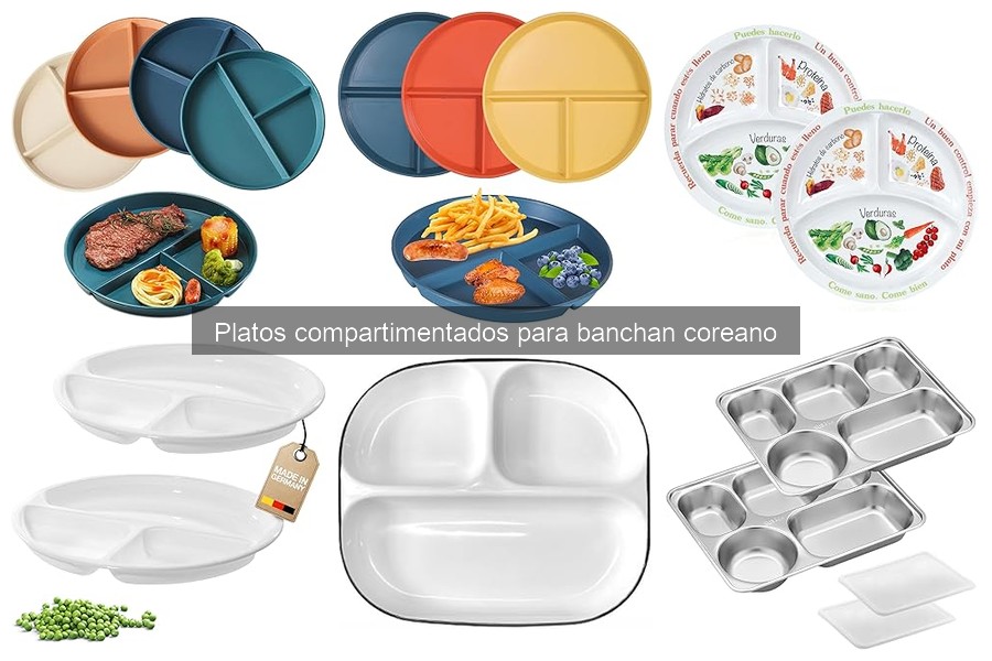 Cómo usar platos compartimentados para banchan coreano