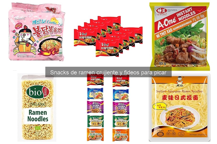Cómo usar snacks de ramen crujiente en recetas deliciosas