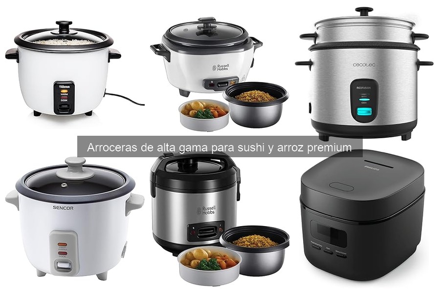 Cómo usar una arrocera de alta gama para sushi y arroz premium