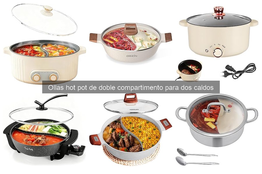 Cómo usar una olla hot pot de doble compartimento en casa
