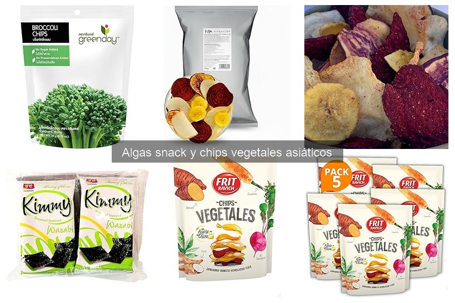 Comparativa de Algasy Chips Vegetales: Mejores Marcas y Sabores