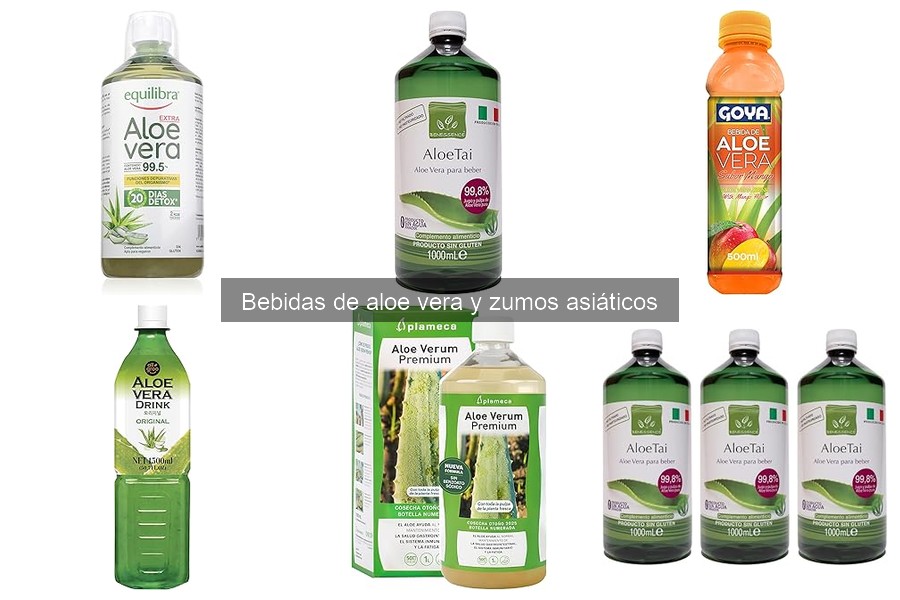 Comparativa de Bebidas de Aloe Vera Naturales y Procesadas