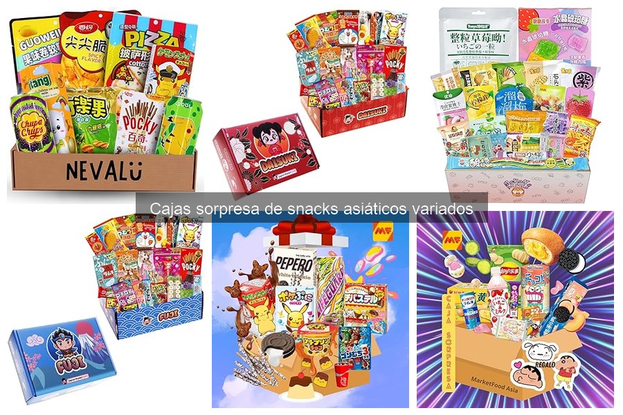 Comparativa de Cajas Sorpresa de Snacks Asiáticos