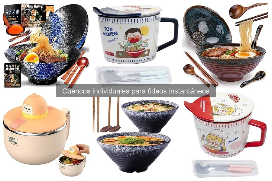 Comparativa de cuencos para fideos instantáneos: ¡elige el mejor!