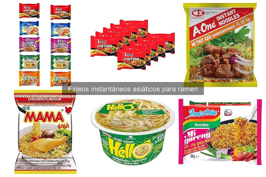 Comparativa de fideos instantáneos asiáticos: sabores y precios