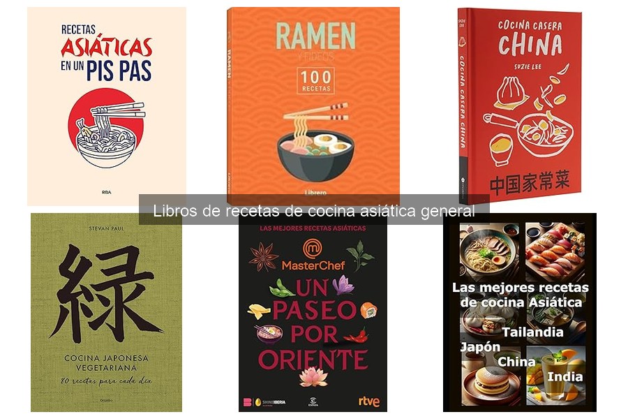 Comparativa de libros de recetas de cocina asiática