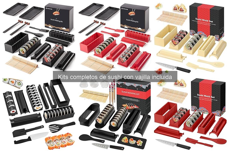 Comparativa de materiales en kits de sushi: bambú vs cerámica