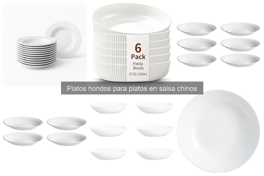 Comparativa de Platos Hondos: Cerámica vs Plástico para Salsas