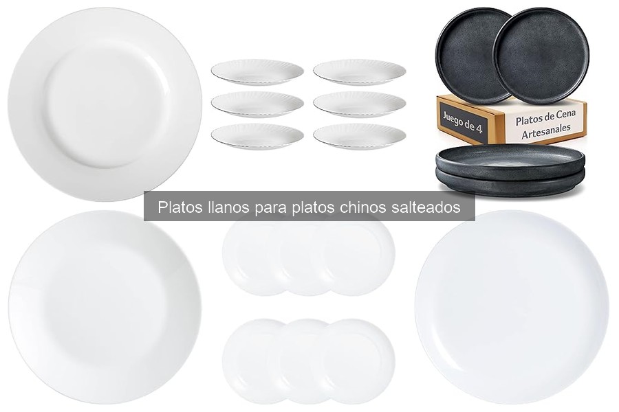 Comparativa de Platos Llanos Cerámica vs Vidrio para Cocina China